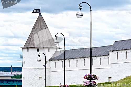 Image of Wall and tower of Kazan Kremlin