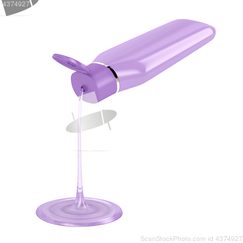 Image of Pouring shampoo or other liquid