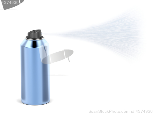 Image of Blue spray can