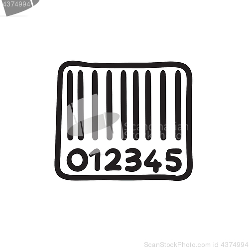 Image of Barcode sketch icon.