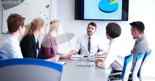 Image of group of business man on meeting