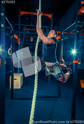 Image of Crossfit athlete with a rope