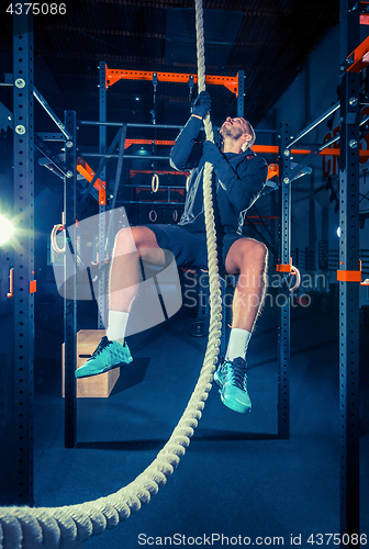 Image of Crossfit athlete with a rope