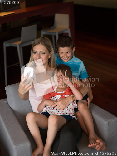 Image of Family having fun at home