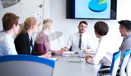 Image of group of business man on meeting