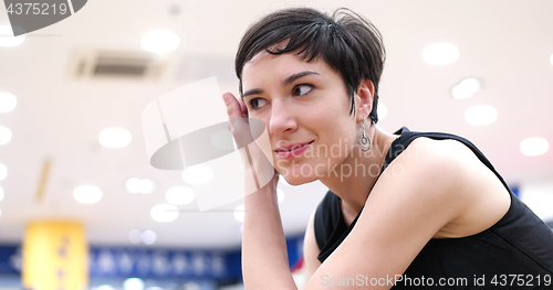 Image of Woman Trying New Shoes