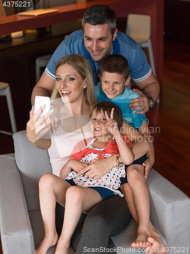 Image of Family having fun at home
