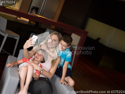 Image of Family having fun at home