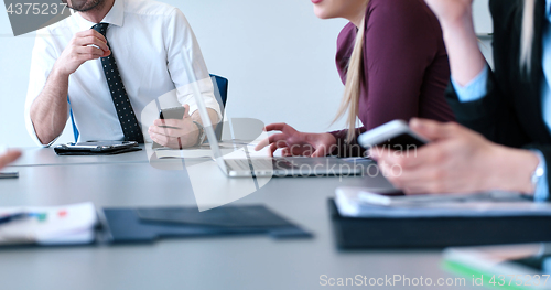 Image of group of business man on meeting