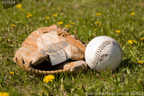 Image of Mitt and Softball