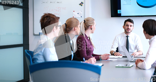 Image of group of business man on meeting