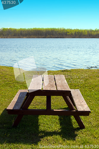 Image of Picnic Table At The Beach