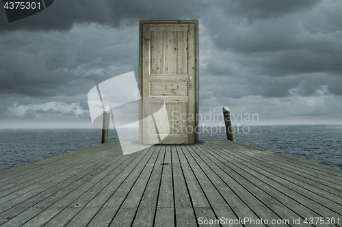 Image of wooden door