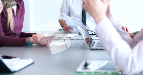 Image of group of business man on meeting