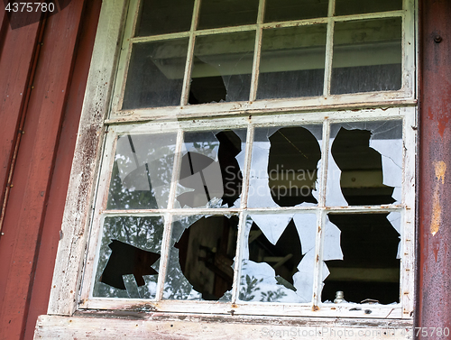 Image of broken window