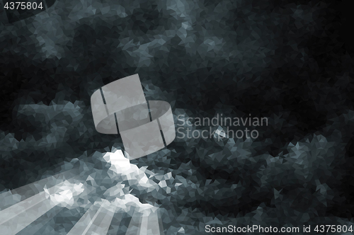 Image of Vector polygonal Storm Sky