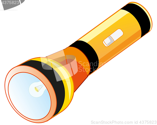 Image of Flash-light on battery