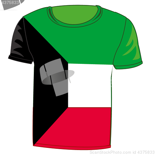 Image of T-shirt flag Kuwait