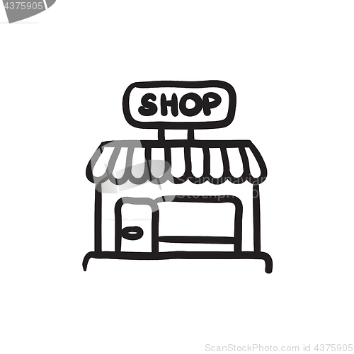 Image of Shop sketch icon.