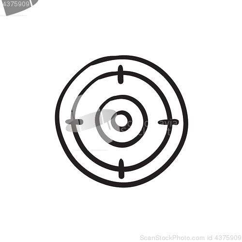 Image of Target board sketch icon.