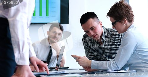 Image of group of business man on meeting