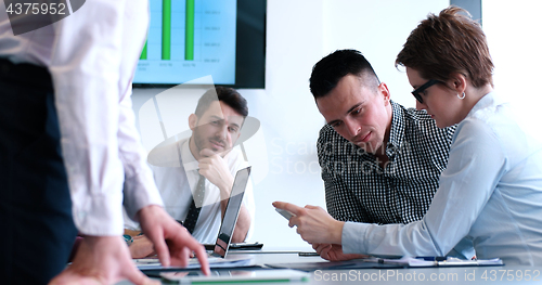 Image of group of business man on meeting