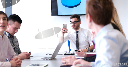 Image of group of business man on meeting