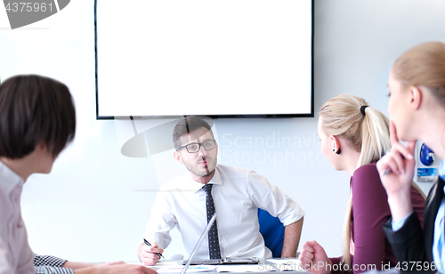 Image of group of business man on meeting