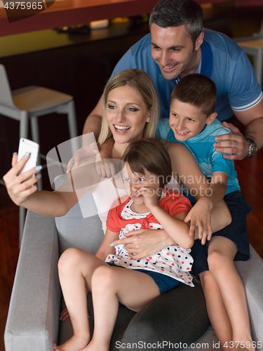 Image of Family having fun at home