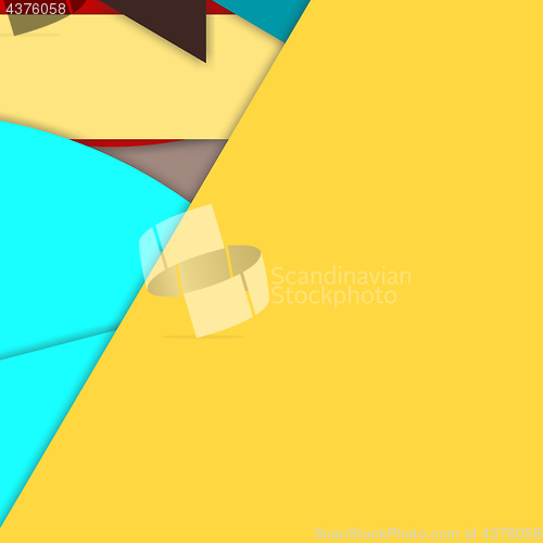 Image of modern layered flat shapes background