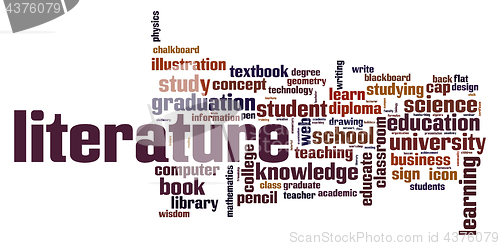 Image of Literature word cloud