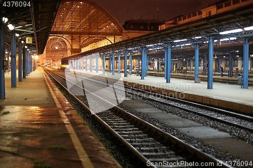 Image of Station at night