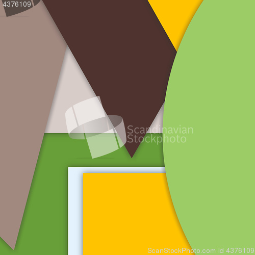 Image of modern layered flat shapes background