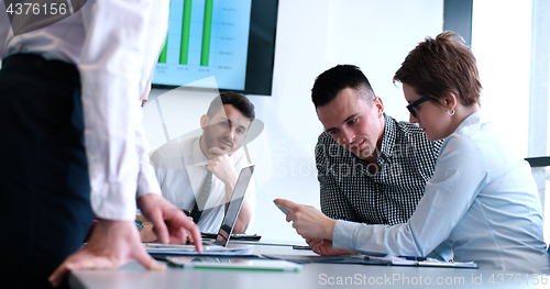 Image of group of business man on meeting