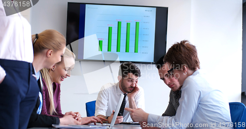 Image of group of business man on meeting