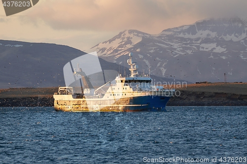 Image of Fishing ship in Iceland