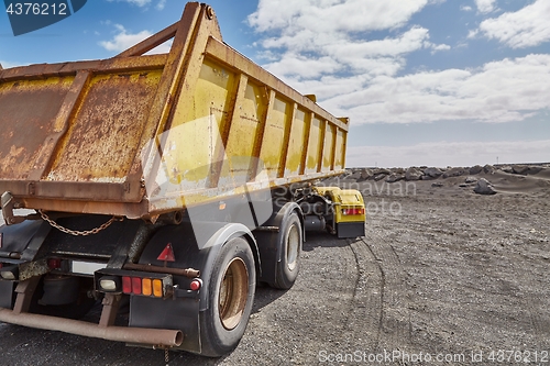 Image of Yellow Dump Truck