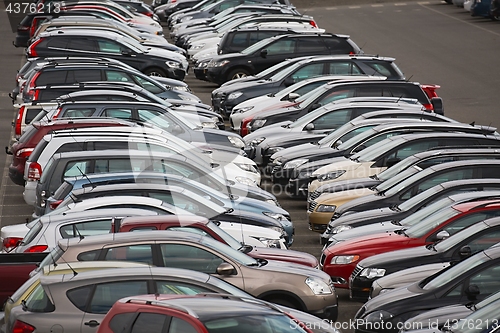 Image of Cars Parked in a row