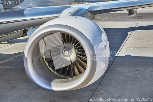 Image of Jet turbine Closeup