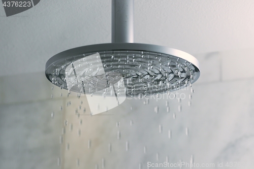 Image of Shower water flowing