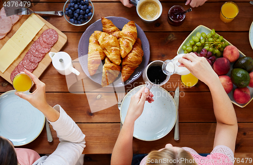 Image of women having breakfast at table