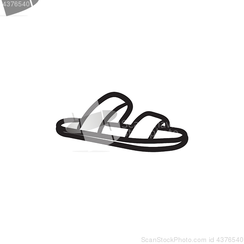Image of Flip-flops sketch icon.