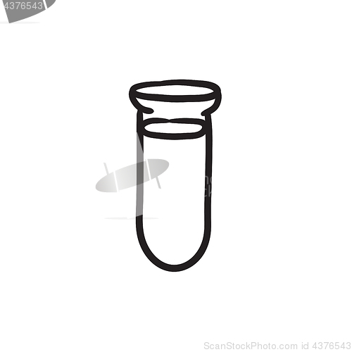 Image of Test tube sketch icon.