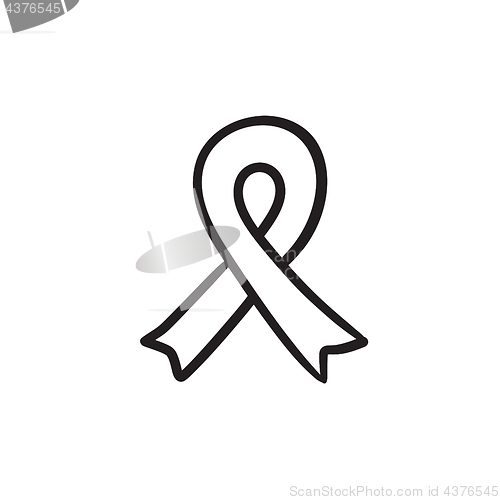 Image of Ribbon sketch icon.