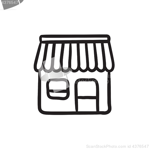 Image of Shop sketch icon.