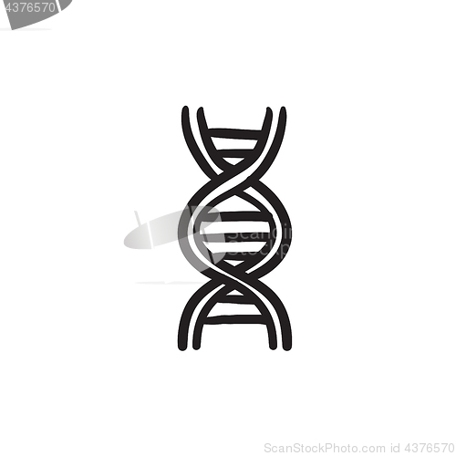 Image of DNA sketch icon.