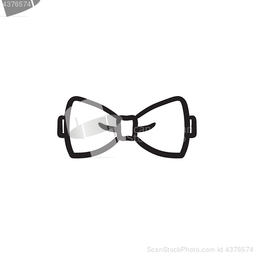 Image of Bow tie sketch icon.