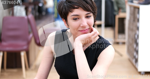 Image of Woman Trying New Shoes