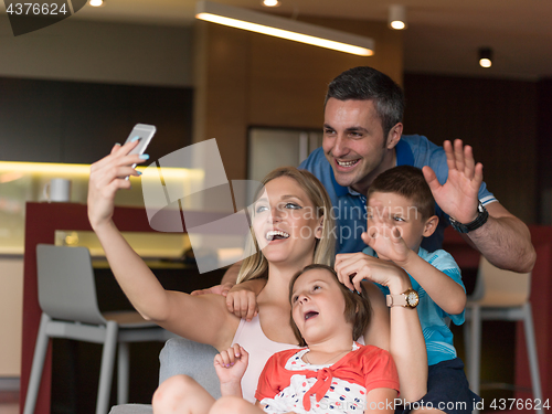 Image of Family having fun at home