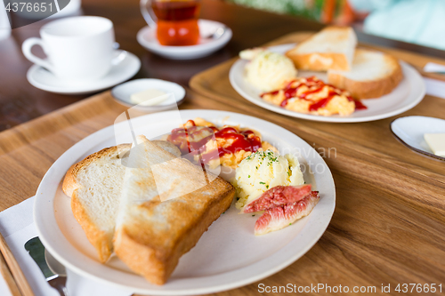 Image of Fried egg and toast